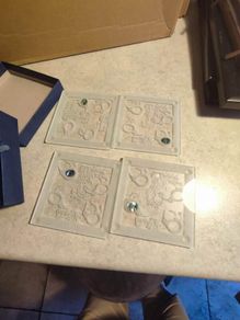 Smashing Glass 4 Glass Coasters Individually Handcrafted in New Zealand