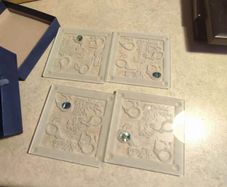 Smashing Glass 4 Glass Coasters Individually Handcrafted in New Zealand