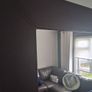 Large Mirror leather surround Image 3