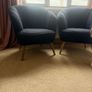 Pair of Navy Chairs Image 3