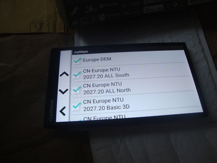 sat nav Garmin campervan 6.95, camping navigation