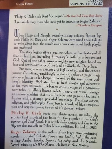 Philip K Dick bundle: Deus Irae by Dick and Roger Zelazny + the shifting realities of PKD