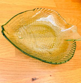vintage glass dish