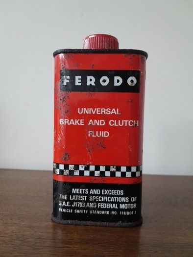 Vintage Ferodo Brake and Clutch Fluid Tin