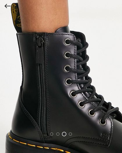 Dr Martens Jadon 8-Eye Leather Plattorm Boots