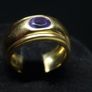 Authentic Vintage Boucheron Roxane 18K Gold Ring with Amethyst  Fully Hallmarked & Serial Numbered Image 3