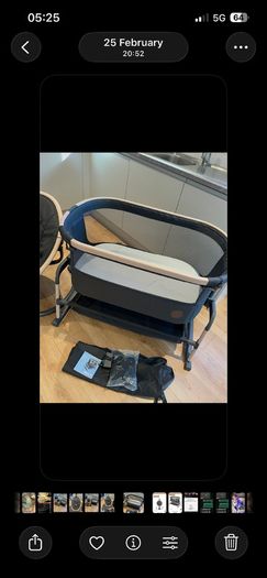Baby equipment cot and bouncer swing maxi cozi