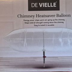 Open fireplace chimney heatsaver balloon