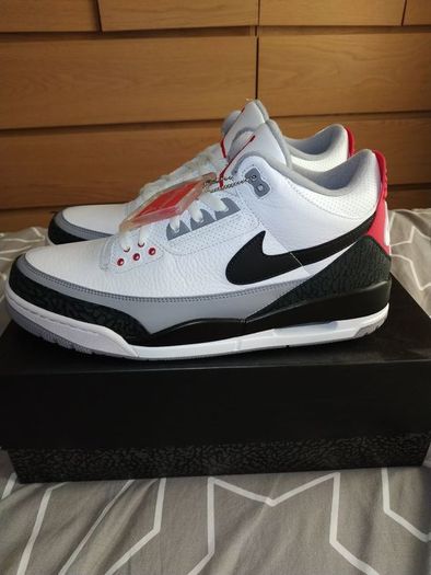 Jordan 3, Tinker Hatfield, UK12, EU 47,5