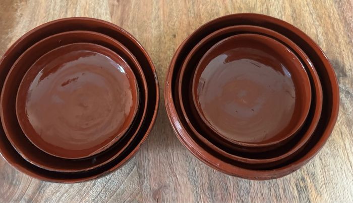 vintage Burmese (Myanmar) nesting lacquerware trinket boxes