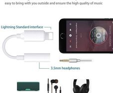 Headphone Adapter for Apple Aux Cable Earphones Lightning Jack Headphone Accessories