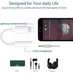Headphone Adapter for Apple Aux Cable Earphones Lightning Jack Headphone Accessories