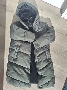 Age 9 Girls Next padded Coat dark green