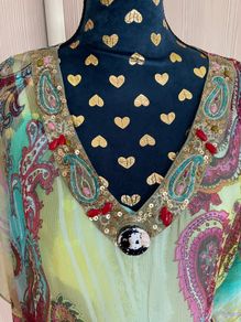 Derhy Paisley Print Kaftan Dress