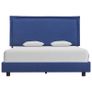 Bed Frame Blue Fabric 120x190 cm Image 2