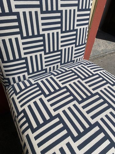 Pair of Vintage Chairs and Marble Top Coffee Table.