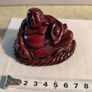 Small 2" Miniature Red Resin Buddha Figures Spiritual Hinduism Image 2
