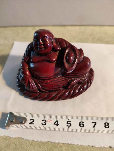 Small 2" Miniature Red Resin Buddha Figures Spiritual Hinduism