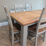Solid Oak Extending Dining Table and Chairs Image 3