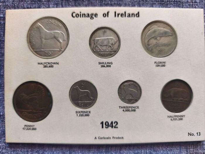 Coinage of Ireland 1942 Year Set
