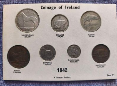Coinage of Ireland 1942 Year Set