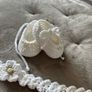 baby shoes and matching headband Image 3