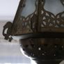 Handcrafted  Brass Hanging Lamp Shade pendent with Glass Image 8