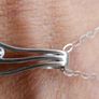 Vintage Sterling Silver 925 Pendant  Necklace 2,5g length - 17" Image 2