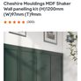 Cheshire Mouldings MDF Shaker Wall panelling kit Image 2
