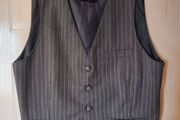Suit Waistcoat Gray Pinstripe
