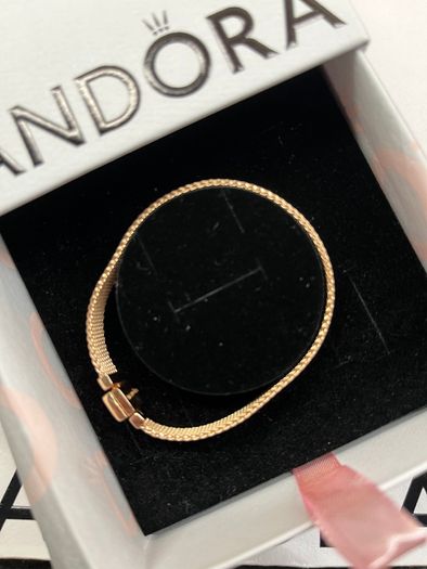 Pandora Rose Gold Mesh Bracelet - Brand New