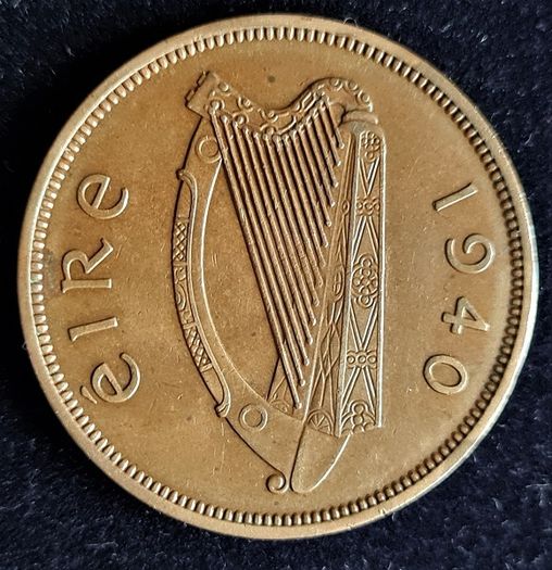 Ireland 1940 Excellent penny coin