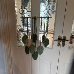 Macrame leaf wall hanging
