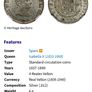 Silver 4 Reals vellon , Madrid 1849 Image 4