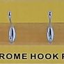 Four Chrome Hook Pine Coat Rail (Brand New & Unopemed) Image 2