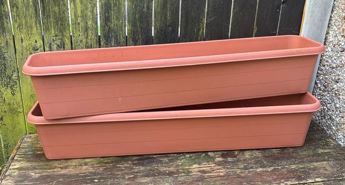2 x Large Window Boxes