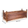Raised Garden Bed Flower or Vegetable Planter Window Mounted Plant Box for Garden, Yard Wood Box for Planting Image 2