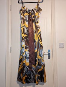 An amazing floral maxi silk dress from El Corte Ingles