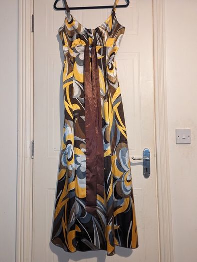 An amazing floral maxi silk dress from El Corte Ingles