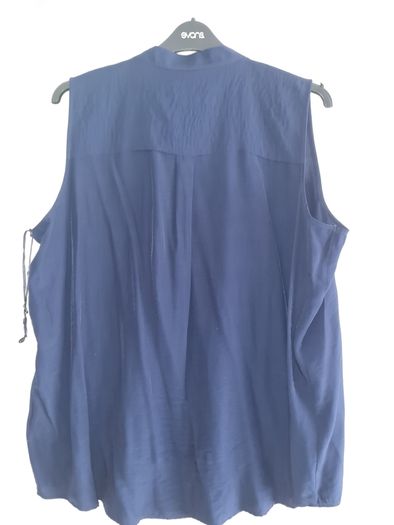 PLUS SIZE (24) M&S Navy Sleeveless Top. New