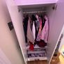 Teen/Kids Loft Bed with Desk and Wardrobe  White Image 4