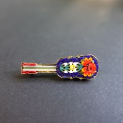 Vintage Italian Micro Mosaic Guitar Brooch