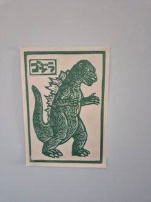 Unique Godzilla Canvas Print