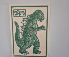 Unique Godzilla Canvas Print