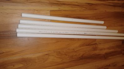 Waste pipes, unused (4 euro each)