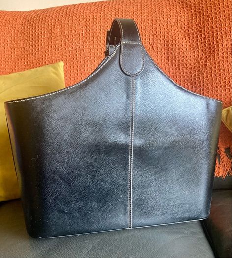 Leather Storage/ Magazine Holder