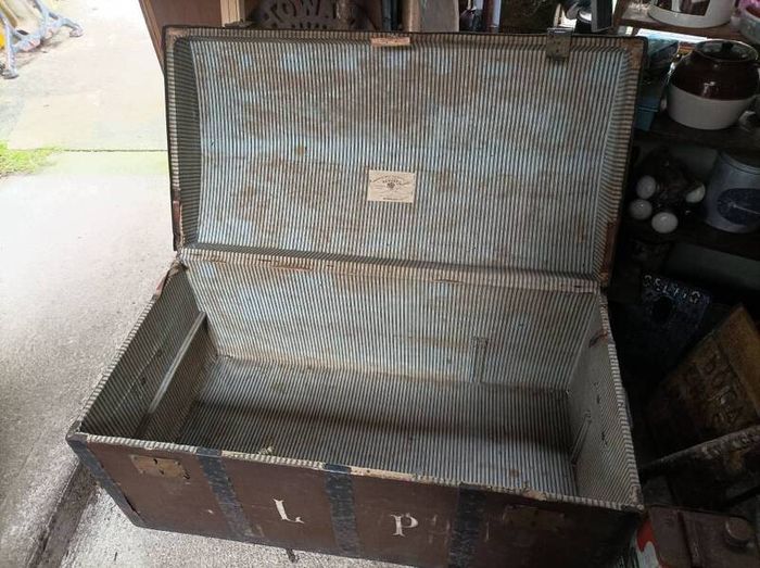 large antique trunk