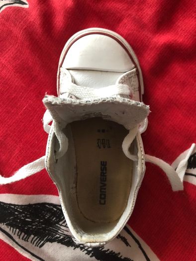Converse white leather size 7