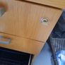3 drawer oak cabinet Image 4