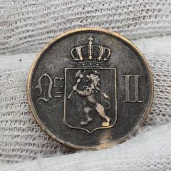 Norway 1889 2 Ore